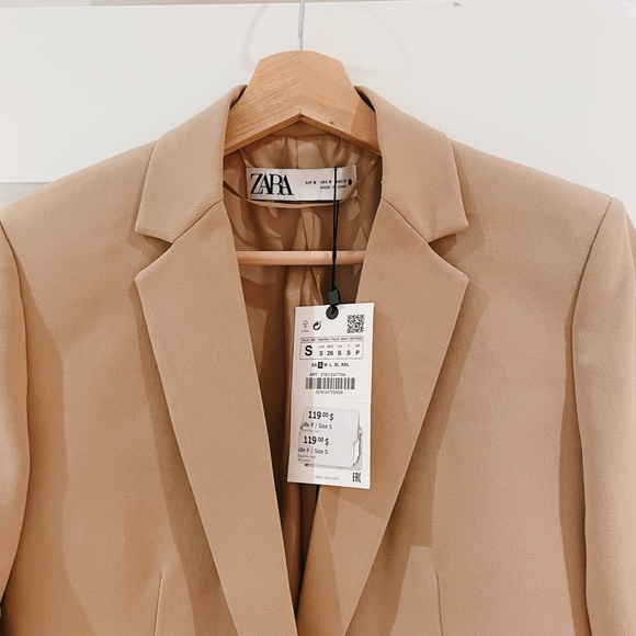 Fitted Blazer Taupe Brown - Picture 8 of 9